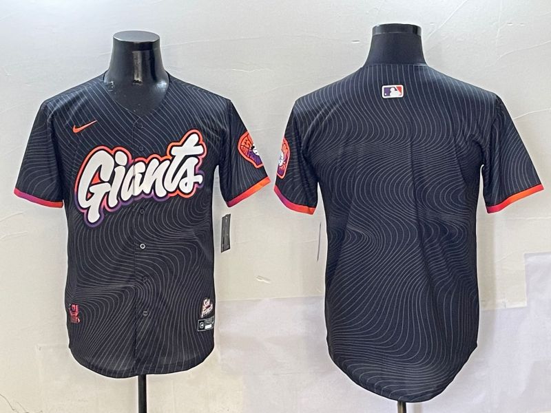 Men San Francisco Giants Blank Black Second generation Joint Name Nike 2025 MLB Jersey style 13->san francisco giants->MLB Jersey